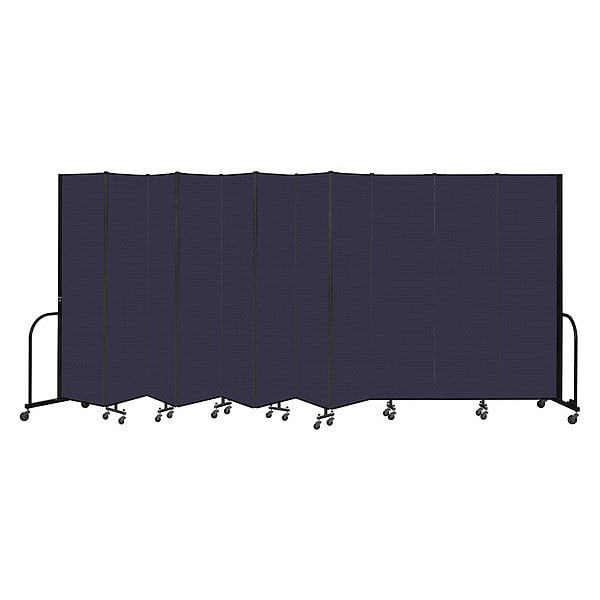 Portable Room Divider, 11 Panel, 7 ft. 4"H
