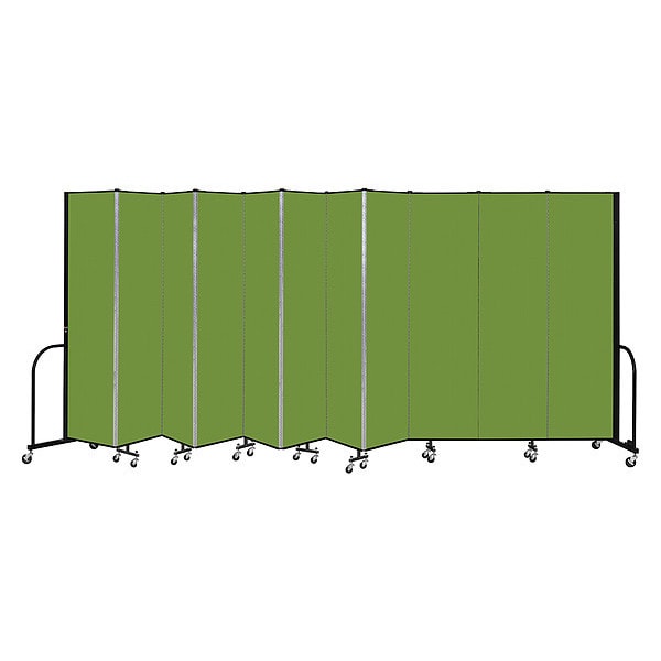 Portable Room Divider, 11 Panel, 7 ft. 4"H