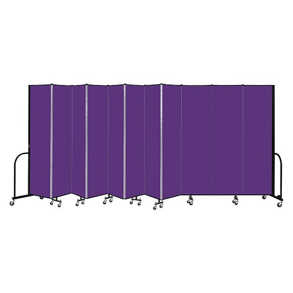 Portable Room Divider, 11 Panel, 7 ft. 4"H