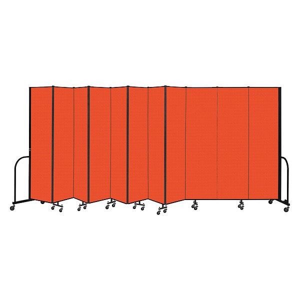 Portable Room Divider, 11 Panel, 7 ft. 4"H