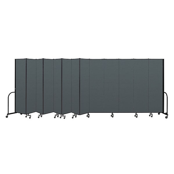Portable Room Divider, 13 Panel, 7 ft. 4"H