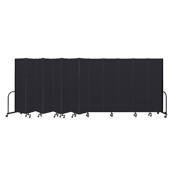 Portable Room Divider, 13 Panel, 7 ft. 4"H