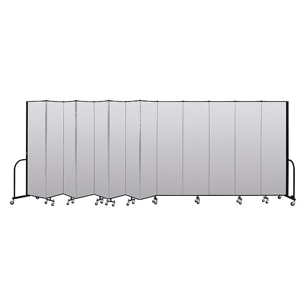 Portable Room Divider, 13 Panel, 7 ft. 4"H
