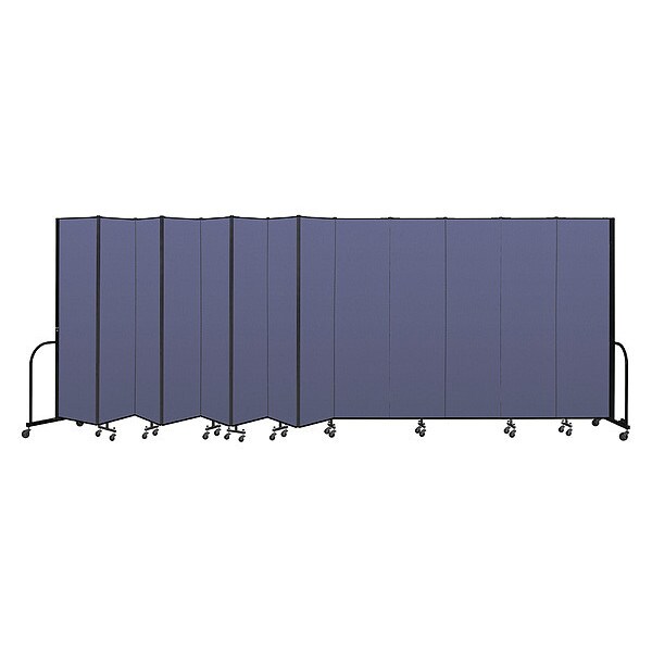 Portable Room Divider, 13 Panel, 7 ft. 4"H