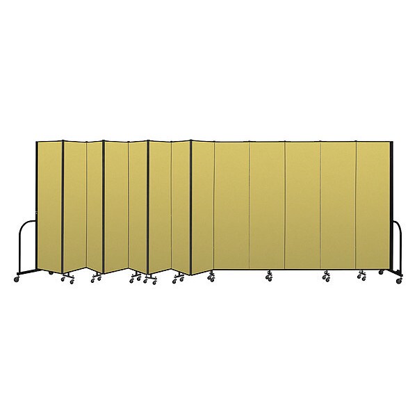Portable Room Divider, 13 Panel, 7 ft. 4"H