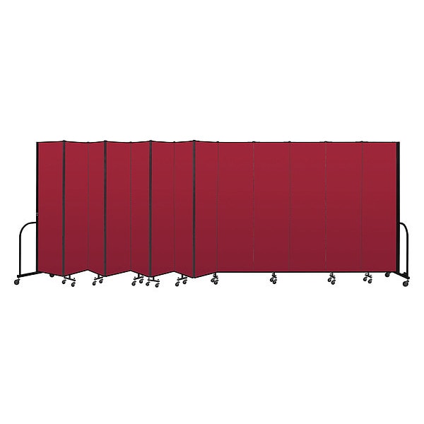 Portable Room Divider, 13 Panel, 7 ft. 4"H