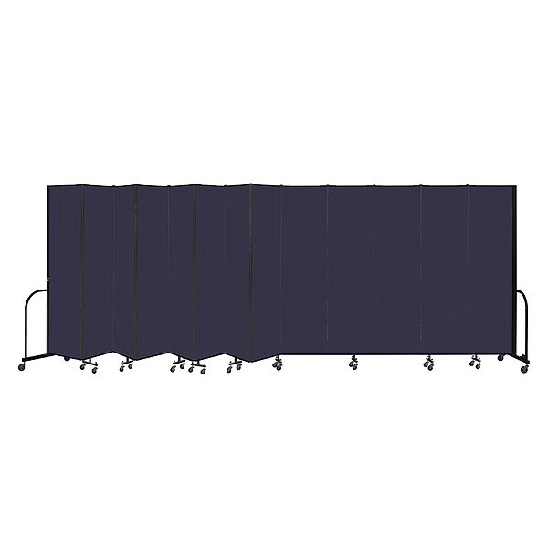 Portable Room Divider, 13 Panel, 7 ft. 4"H