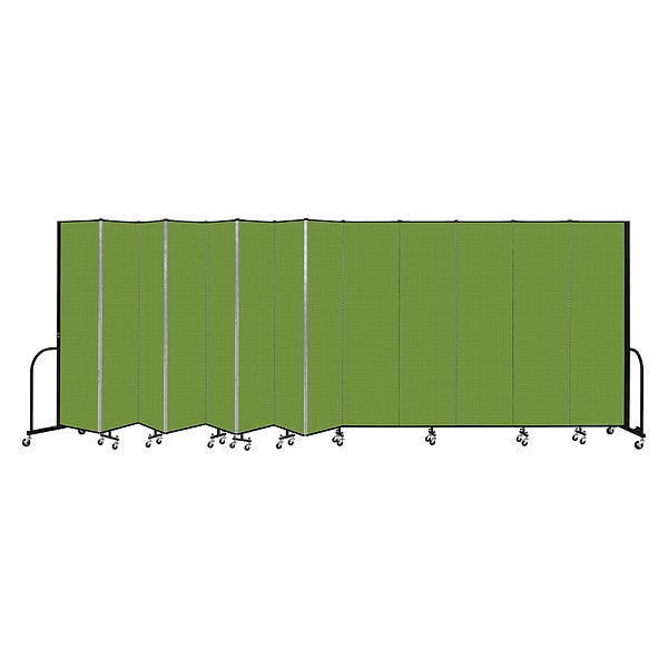 Portable Room Divider, 13 Panel, 7 ft. 4"H