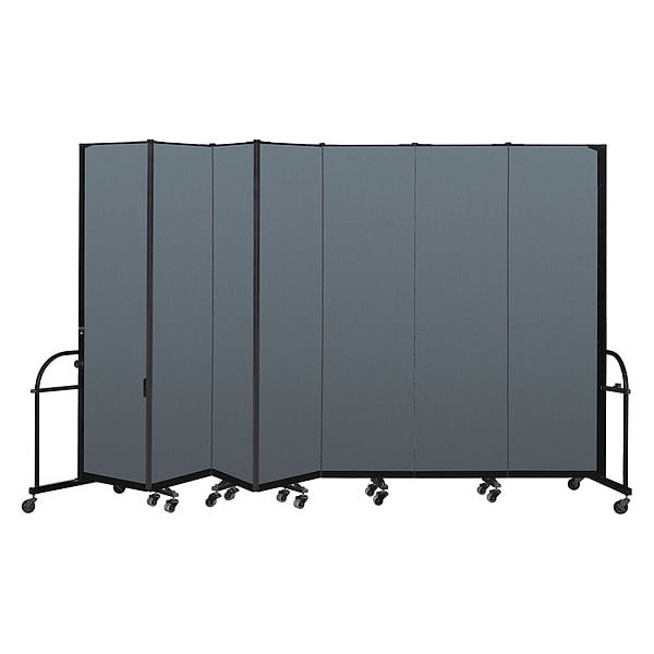 Heavy Duty Room Divider, 7 Panel, 7 ft. 4"