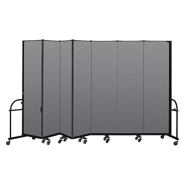 Heavy Duty Room Divider, 7 Panel, 7 ft. 4"