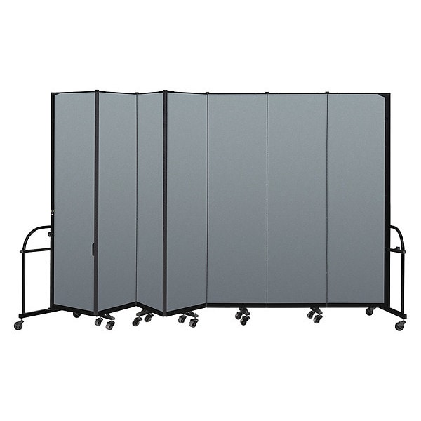 Heavy Duty Room Divider, 7 Panel, 7 ft. 4"