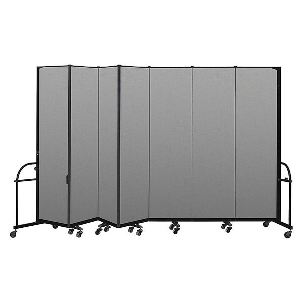 Heavy Duty Room Divider, 7 Panel, 7 ft. 4"
