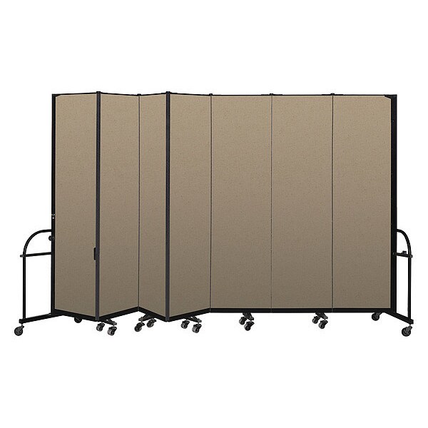 Heavy Duty Room Divider, 7 Panel, 7 ft. 4"