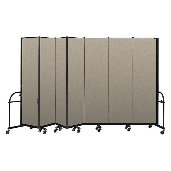 Heavy Duty Room Divider, 7 Panel, 7 ft. 4"