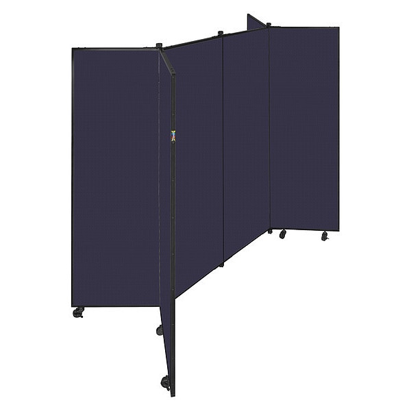Display Tower, 6 Panel, 6ft.5"H, Navy