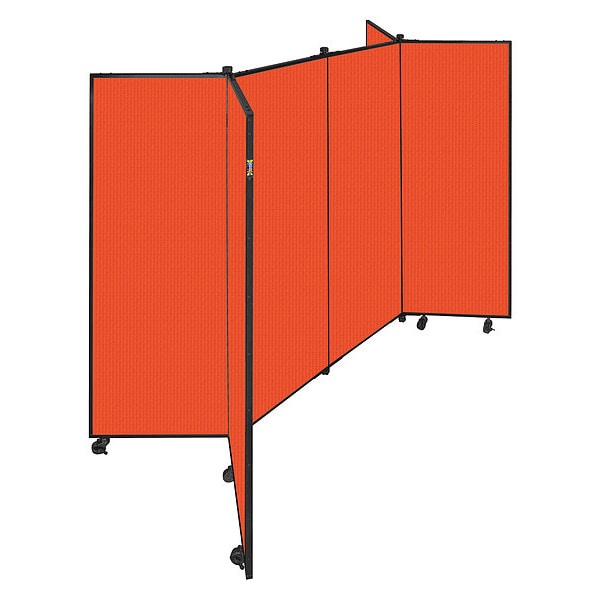 Display Tower, 6 Panel, 5ft.9"H, Orange