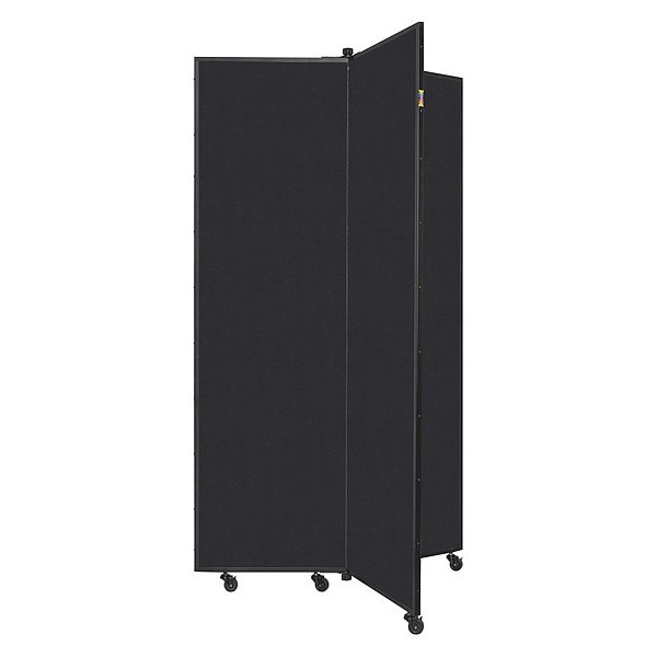 Display Tower, 3 Panel, 5ft.9"H, Charcoal