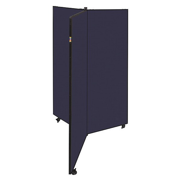 Display Tower, 3 Panel, 5ft.9"H, Navy