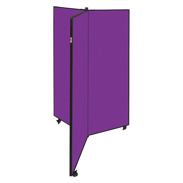Display Tower, 3 Panel, 5ft.9"H, Purple