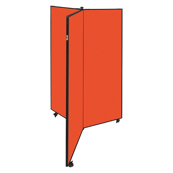 Display Tower, 3 Panel, 5ft.9"H, Orange