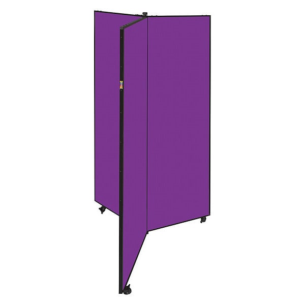 Display Tower, 3 Panel, 6ft.5"H, Purple