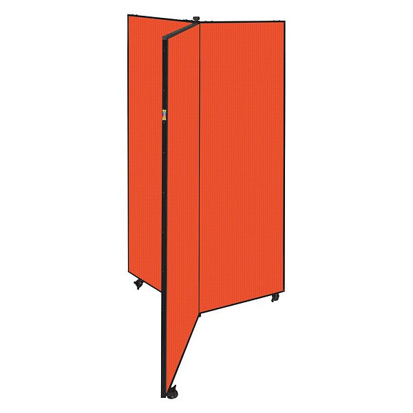 Display Tower, 3 Panel, 6ft.5"H, Orange