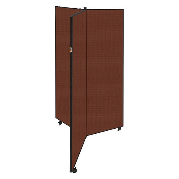 Display Tower, 3 Panel, 6ft.5"H, Auburn