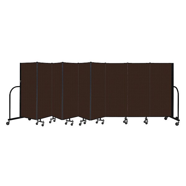 Portable Room Divider, 9 Panel, 5 ft. H