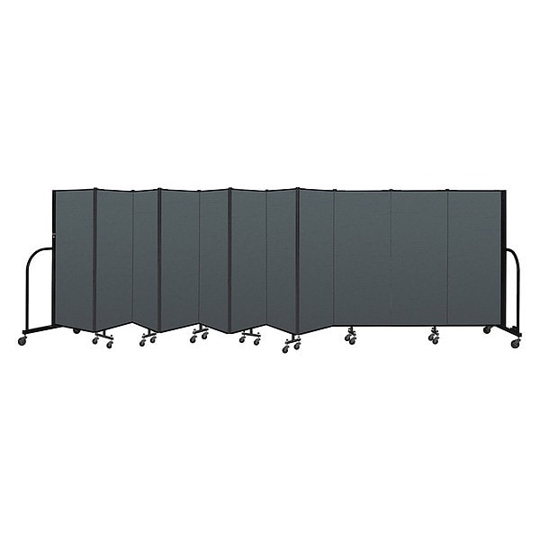 Portable Room Divider, 11 Panel, 5 ft. H