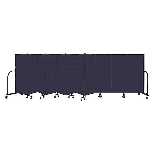 Portable Room Divider, 11 Panel, 5 ft. H