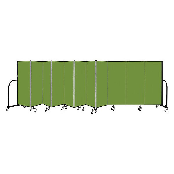 Portable Room Divider, 11 Panel, 5 ft. H
