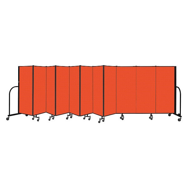 Portable Room Divider, 11 Panel, 5 ft. H
