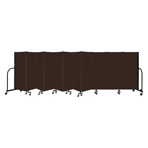 Portable Room Divider, 11 Panel, 5 ft. H