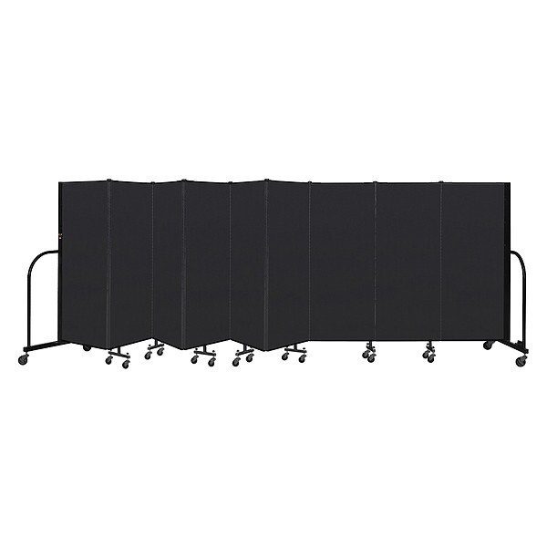Portable Room Divider, 9 Panel, 5 ft. H