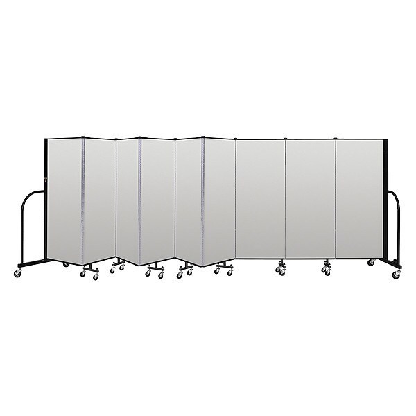 Portable Room Divider, 9 Panel, 5 ft. H