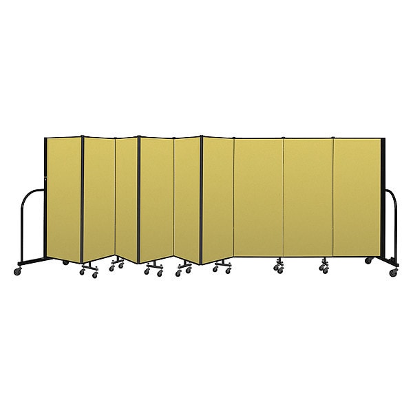 Portable Room Divider, 9 Panel, 5 ft. H