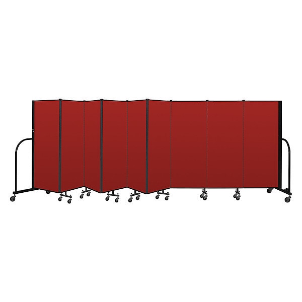 Portable Room Divider, 9 Panel, 5 ft. H
