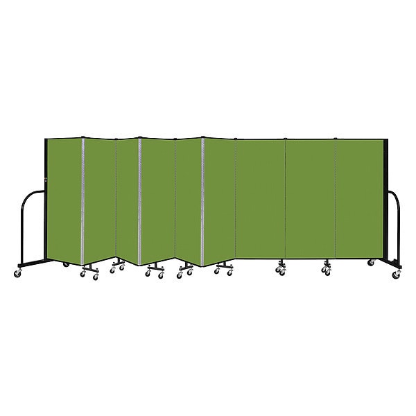Portable Room Divider, 9 Panel, 5 ft. H