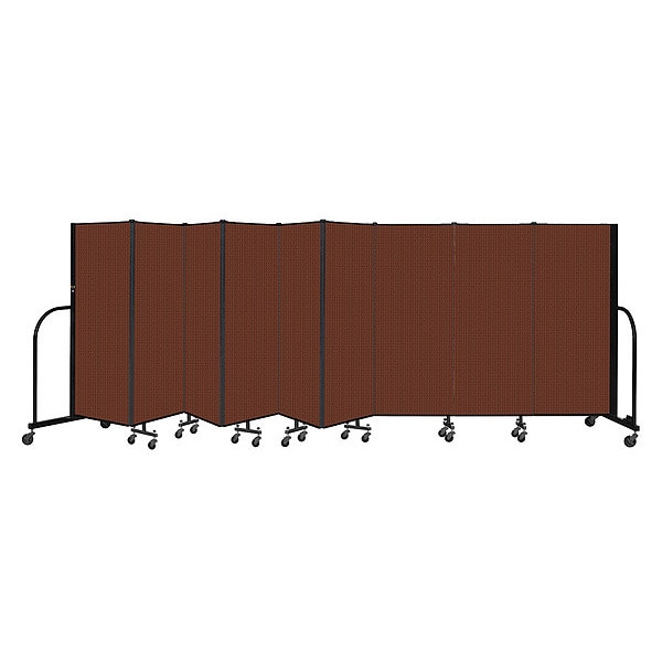 Portable Room Divider, 9 Panel, 5 ft. H