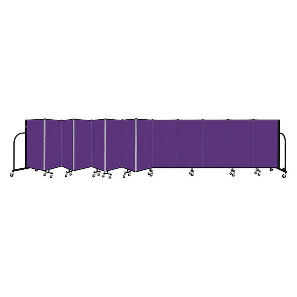 Portable Room Divider, 13 Panel, 4 ft. H
