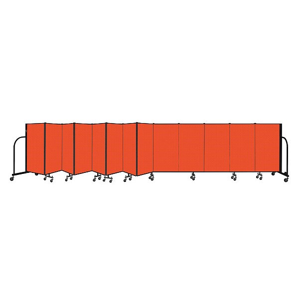 Portable Room Divider, 13 Panel, 4 ft. H