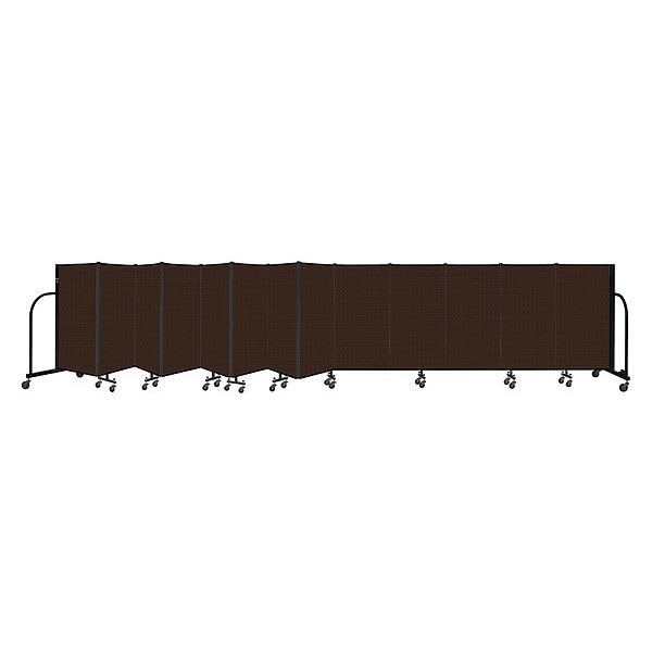 Portable Room Divider, 13 Panel, 4 ft. H