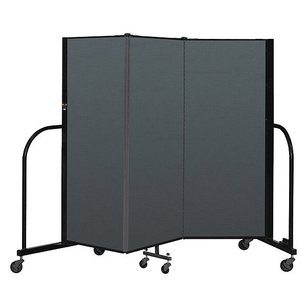 Portable Room Divider, 3 Panel, 5 ft. H
