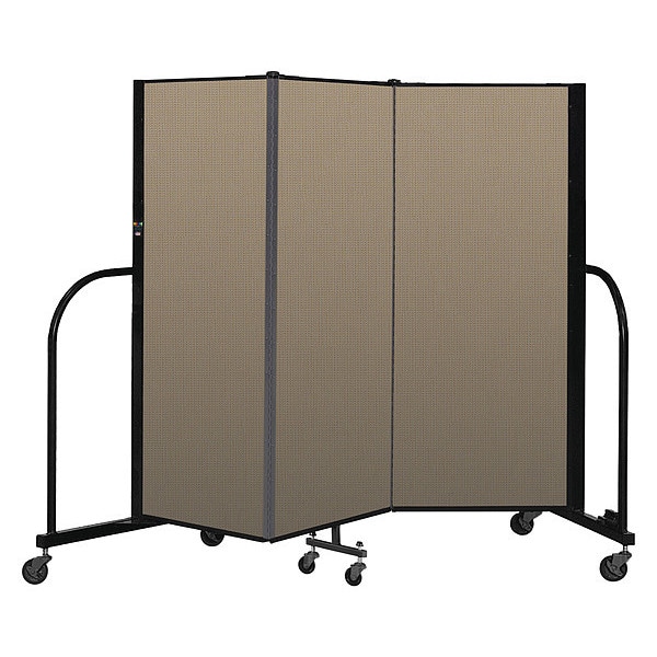 Portable Room Divider, 3 Panel, 5 ft. H