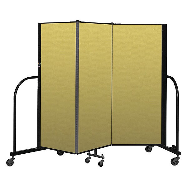 Portable Room Divider, 3 Panel, 5 ft. H