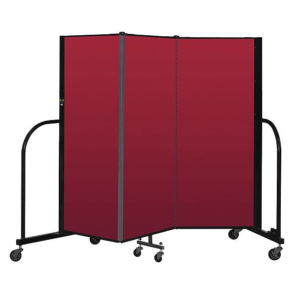 Portable Room Divider, 3 Panel, 5 ft. H