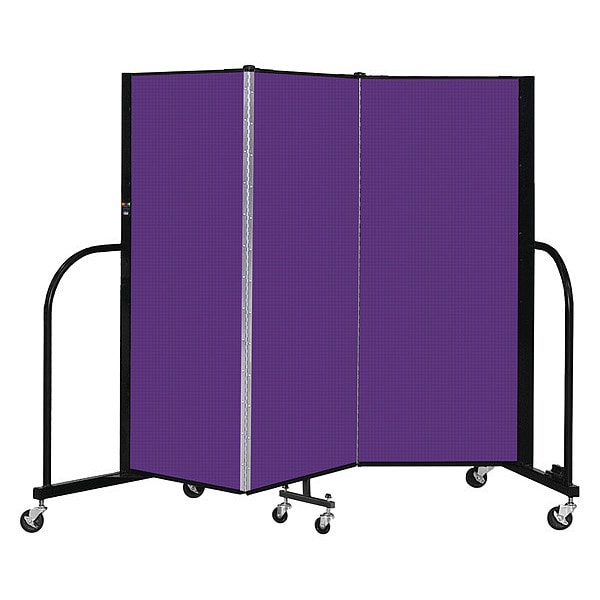 Portable Room Divider, 3 Panel, 5 ft. H