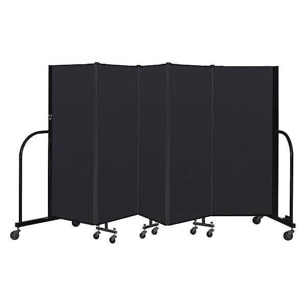 Portable Room Divider, 5 Panel, 5 ft. H