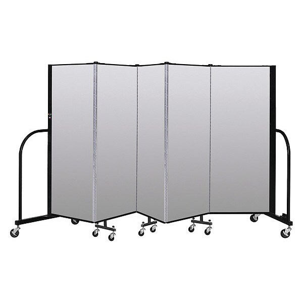 Portable Room Divider, 5 Panel, 5 ft. H