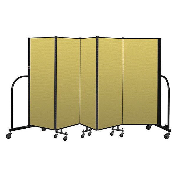Portable Room Divider, 5 Panel, 5 ft. H